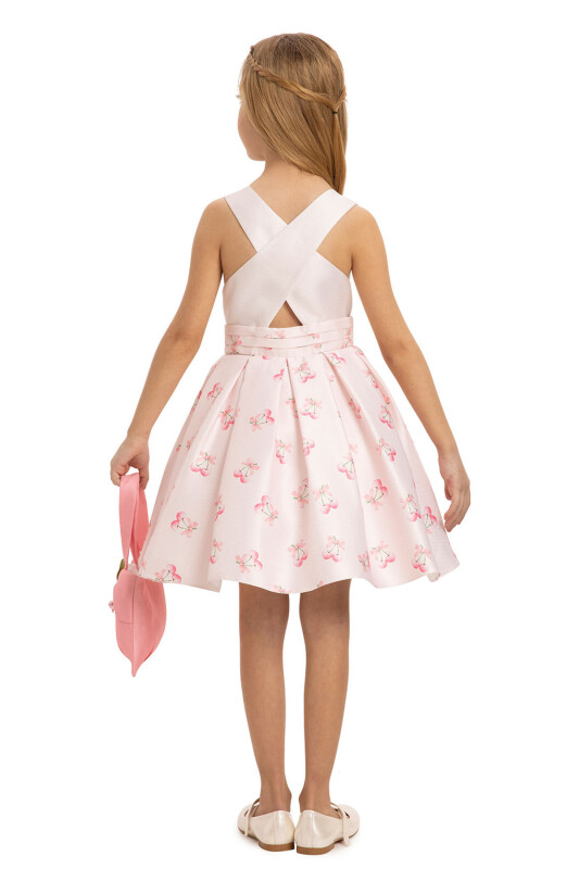 Pink Cherry Dress with Matching Bag 3-7 AGE - 6