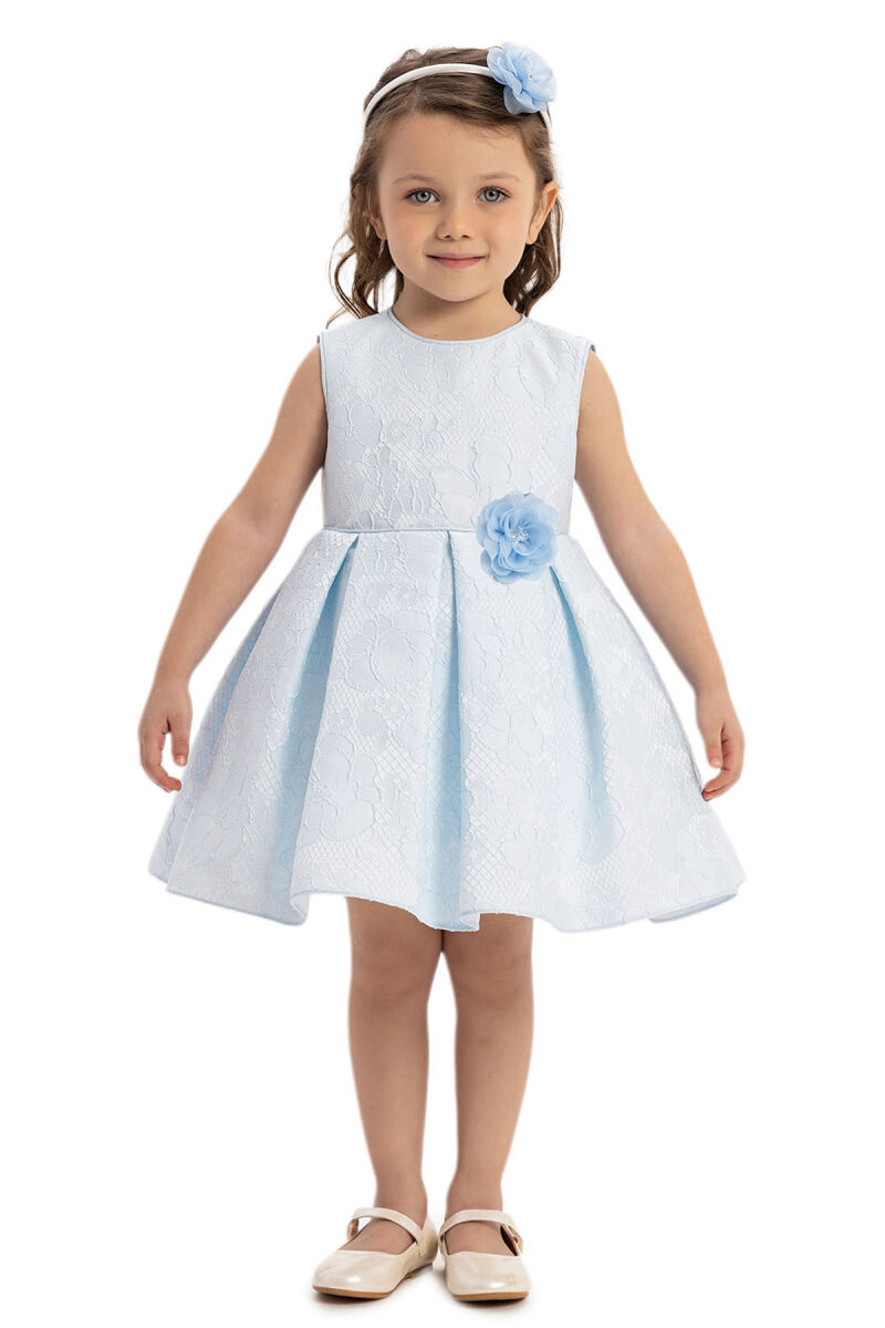 Blue Baby Girl Dress 6-24 MONTH - 3