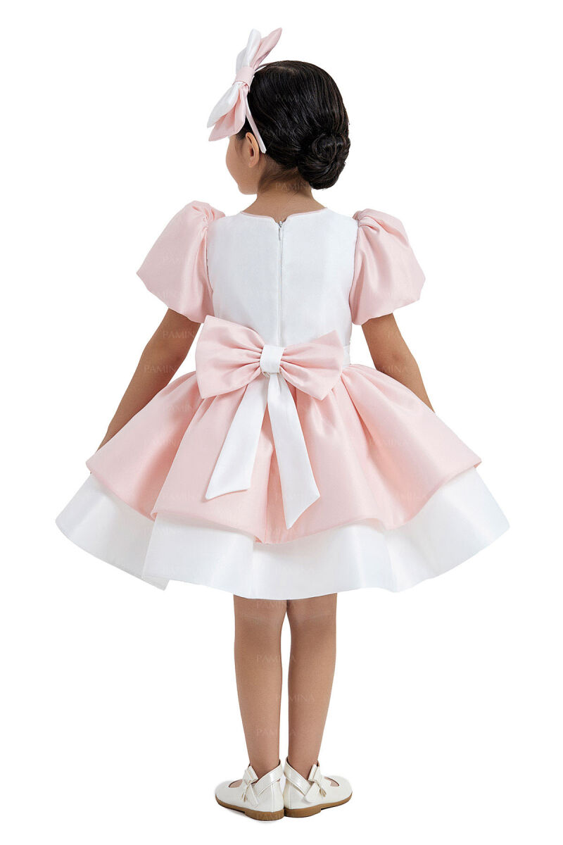 Powder Balloon-Sleeved Dress 2-6 AGE 33042PR - 10