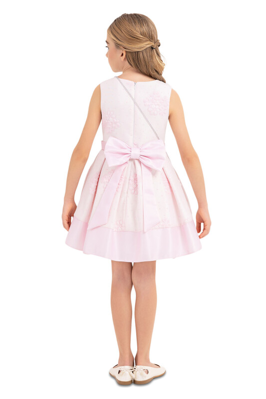 Pink Sleeveless Dress for Girls 4-8 AGE 33118PR - 7