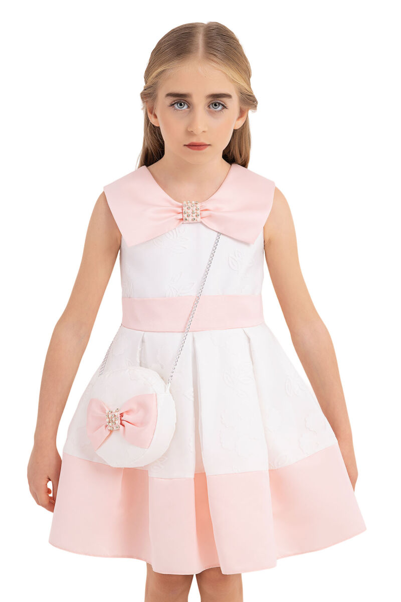 Powder Sailor Collar Dress for Girls 4-8 AGE 33219PR - 4