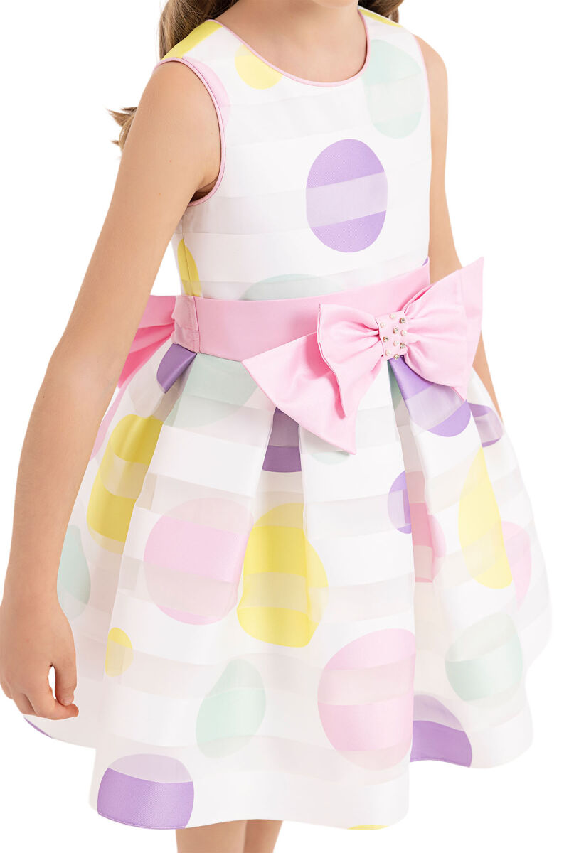 Powder Sleeveless Dress for Girls 2-6 AGE 33203PR - 8