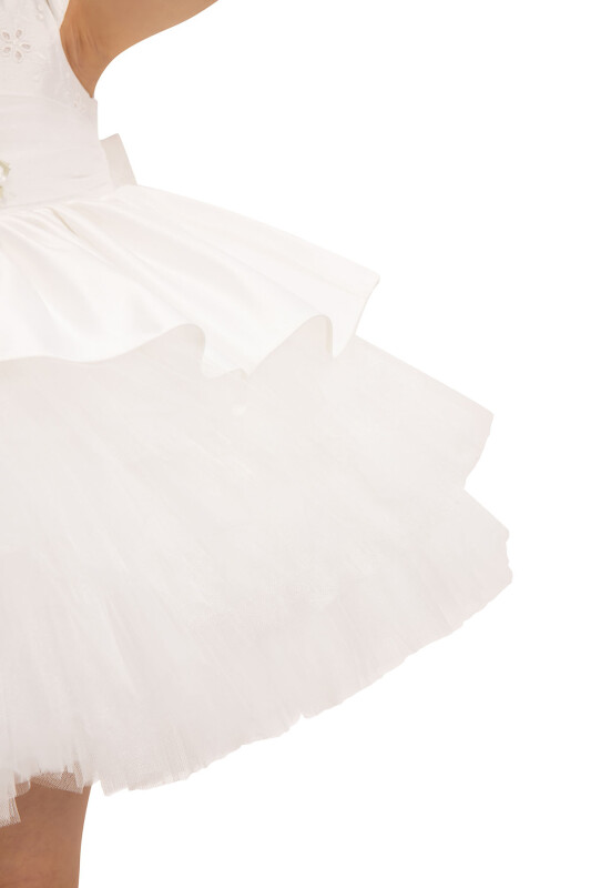 Ecru Baby Dress with Hair Accessory (6- 24 Months) 6-24 MONTH 35450PR - 7