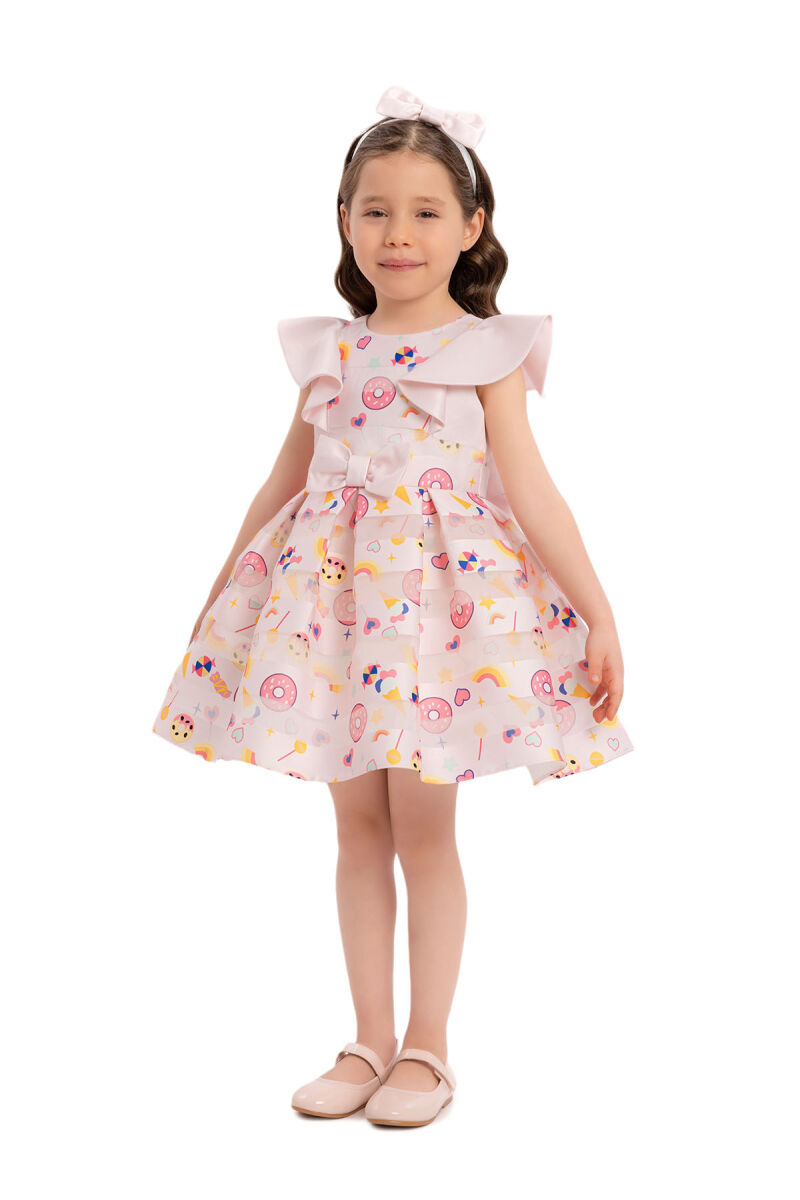 Pink Girls Dress with Donut 6-24 MONTH 34250PR - 3