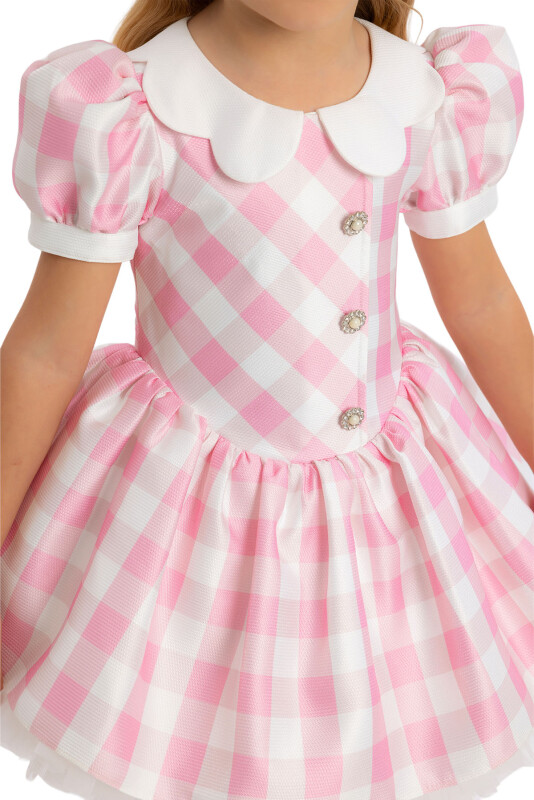 Pink Girls Plaid Dress 6-24 MONTH 34276PR - 5