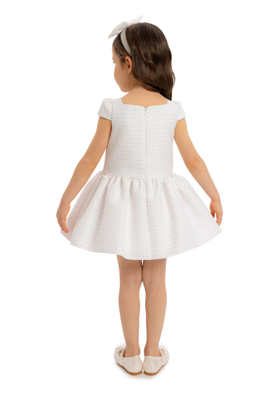 Powder Square-neck Girl Child Dress 6-24 MONTH 34184PR - 5