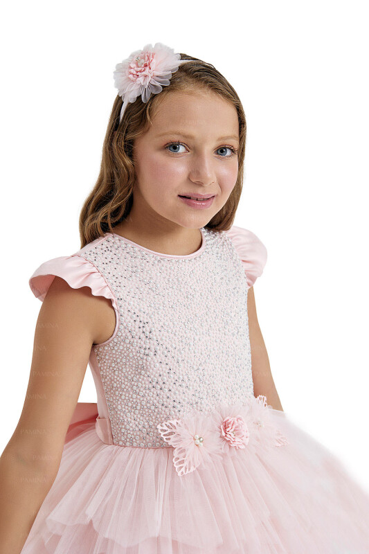 Powder Tailed Dress 8-12 AGE 33014PR - 7