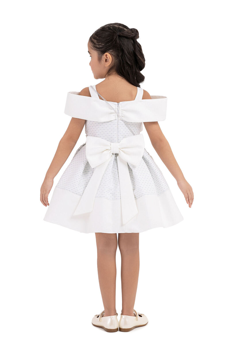 Blue Princess-collar, dress for girls 2-6 AGE 33187PR - 7