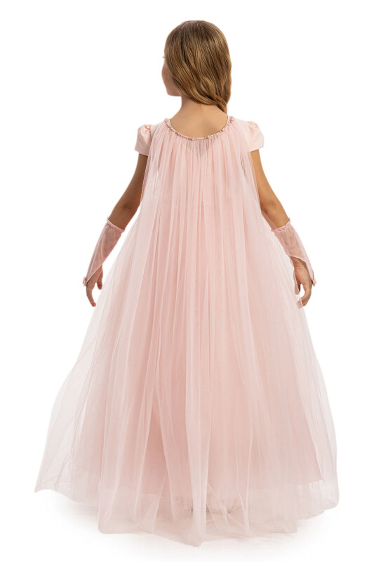 Powder Girls Dress with Gloves and Removable Cape 3-7 AGE 35190PR - 10