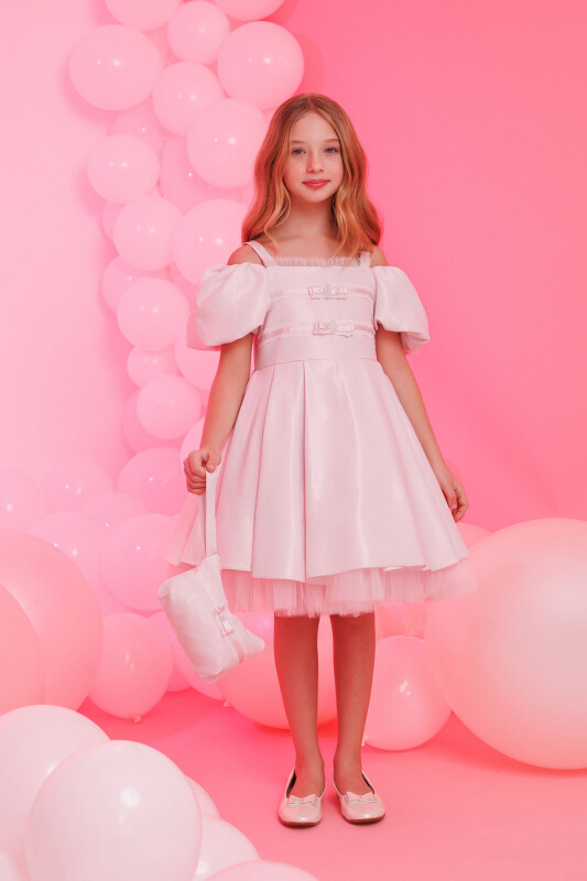 Powder Girls Dress with Bag 8-14 AGE 35198PR - 1