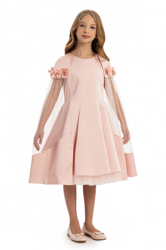 Powder Girls Dress with Removable Cape 8-14 AGE 35080PR - 5