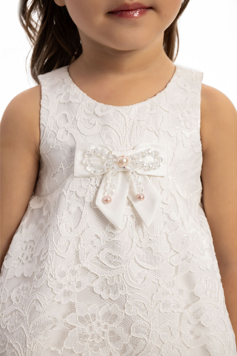 Ecru Girls Lace Tulle Dress 6-24 MONTH 35181PR - 9