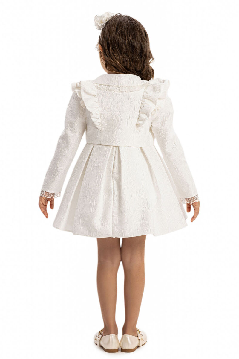 Ecru Baby Dress with Bolero 6-24 MONTH 35395PR - 8