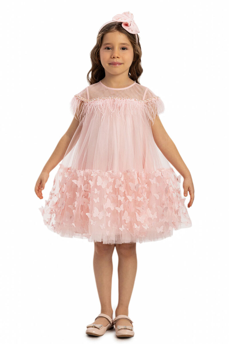 Powder Girls Butterfly Tulle Dress 3-7 AGE 35107PR - 3