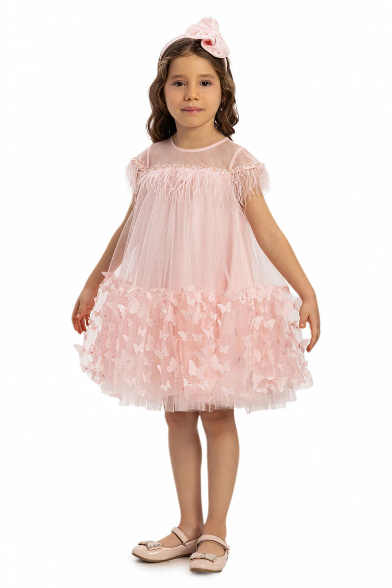 Powder Girls Butterfly Tulle Dress 3-7 AGE 35107PR - 4